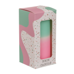 OOTB Stumpenkerze mit Farbverlauf rosa/mint