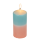 OOTB Stumpenkerze mit Farbverlauf apricot/türkis