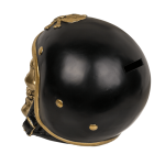 OOTB Spardose mit Schloss Totenkopf mit Motorradhelm