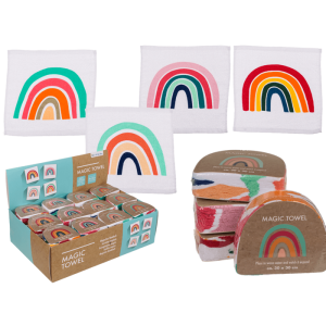 OOTB Magisches Baumwoll-Handtuch Regenbogen