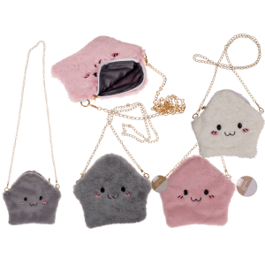 OOTB Plüsch-Stern-Tasche ca. 24 x 23 cm