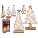 OOTB Holzsilhouette Weihnachtsbaum mit LED