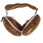 OOTB Kinder Plüsch-Reisekissen mit Augenmaske