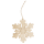 OOTB Holz-Schneeflocke mit Glitter