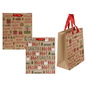OOTB Papier-Geschenktüte Ho Ho Ho