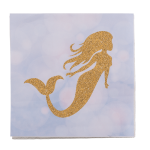 OOTB Papier-Servietten Mermaid ca. 33 x 33 cm