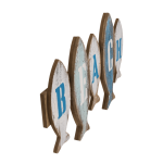OOTB Holz-Schild mit Fischen Beach