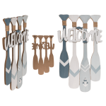 OOTB Holz-Schild mit Paddeln Welcome