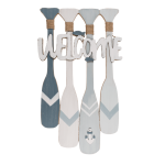 OOTB Holz-Schild mit Paddeln Welcome