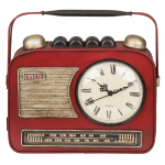 OOTB Metall-Schlüsselkasten Radio mit Uhr