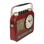 OOTB Metall-Schlüsselkasten Radio mit Uhr