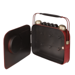 OOTB Metall-Schlüsselkasten Radio mit Uhr