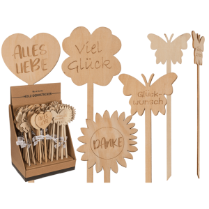 OOTB Holz-Dekostecker Glückwünsche
