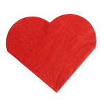 OOTB Rote Papier-Servietten in Herzform
