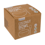 OOTB Kokosnuss-Schale 2er Set mit 2 Löffeln