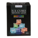 OOTB Kunststoff-Eiswürfel mit LED farbwechselnd