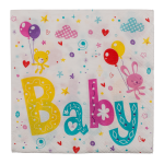 OOTB Papier-Servietten Baby Party ca. 33 x 33 cm