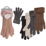 OOTB Kuschel-Handschuhe Elegant  Zopfmuster