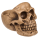Totenkopf-Organizer mit Brillenhalter Knochenfarbe ca. 16 x 20 x 17 cm
