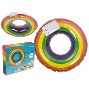 OOTB Aufblasbarer Schwimmring Regenbogen