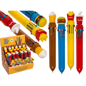 OOTB Kugelschreiber mit 10-farbigen Minen Fast Food