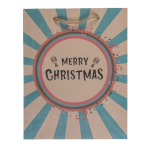 OOTB Papier-Geschenktüte Retro Christmas