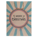 OOTB Papier-Geschenktüte Retro Christmas
