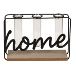 OOTB Metall-Pflanzenhalter auf Holzplatte Home