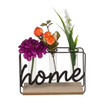 OOTB Metall-Pflanzenhalter auf Holzplatte Home