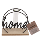 OOTB Metall-Pflanzenhalter auf Holzplatte Home