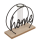 Pflanzenhalter Holzplatte, Home, mit Reagenzglas ca. 13 x 5 x 13,5 cm