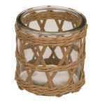 OOTB Seegras/Glas-Teelichthalter