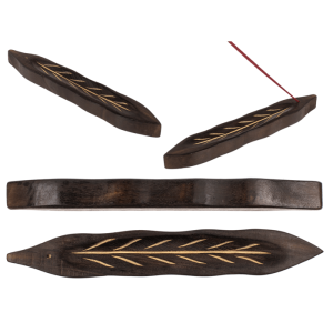 OOTB Holz-Räucherstäbchenhalter Blatt
