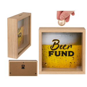 OOTB Holz-Spardose Beer fund