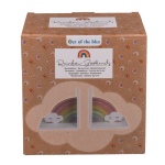OOTB Holz-Buchstütze Regenbogen mit Wolke