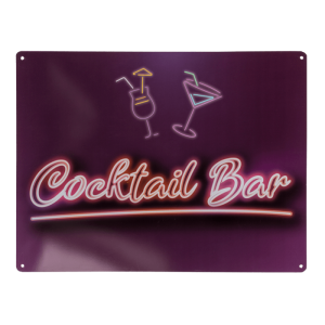 OOTB Metall-Schild Cocktail Bar ca. 30 x 40 cm