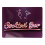 OOTB Metall-Schild Cocktail Bar ca. 30 x 40 cm