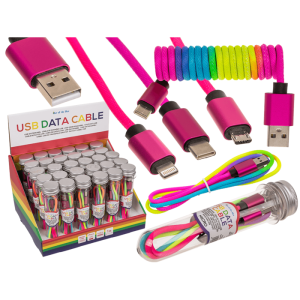 OOTB USB-Datenkabel für iPhone Typ C & Micro sortiert