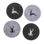 OOTB Filz-Untersetzer Hirsch D:10 cm