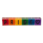 OOTB Kerzenblock mit Schrift Pride ca. 3 x 3 cm