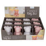 OOTB Kerze Teddybär ca. 8 x 7 x 105 cm