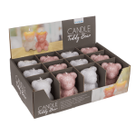 OOTB Kerze Teddybär ca. 8 x 7 x 105 cm