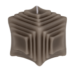 OOTB Kerze Struktur ca. 8 x 75 cm