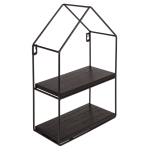 OOTB Metall-/Holz-Wandregal mit 2 Böden