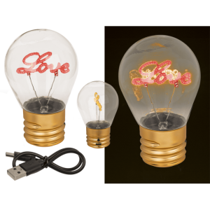 OOTB LED-Glühleuchte Love inkl. Lithium-Akku &