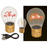 OOTB LED-Glühleuchte Love inkl. Lithium-Akku &