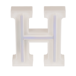 OOTB Neon-Leuchtbuchstabe H Höhe:16 cm