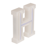 OOTB Neon-Leuchtbuchstabe H Höhe:16 cm