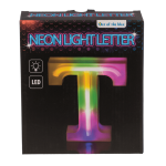 OOTB Neon-Leuchtbuchstabe T Höhe:16 cm