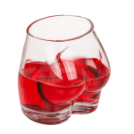 OOTB Trinkglas Hoch den Hintern ca. 7 x 5 x 9 cm